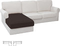 Easy-Going Stretch Sectional Couch Covers 1 Piece Chaise Lounge Slipcover L by Easy-Going