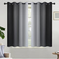 Yakamok Light Blocking Ombre Curtains, Room Darkening Grommet Window Drapes by Yakamok
