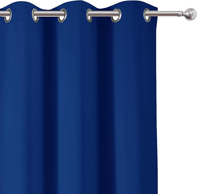 LEMOMO Blackout Curtains 40 x 63 inch/Royal Blue Curtains Set of 2 - Image 7