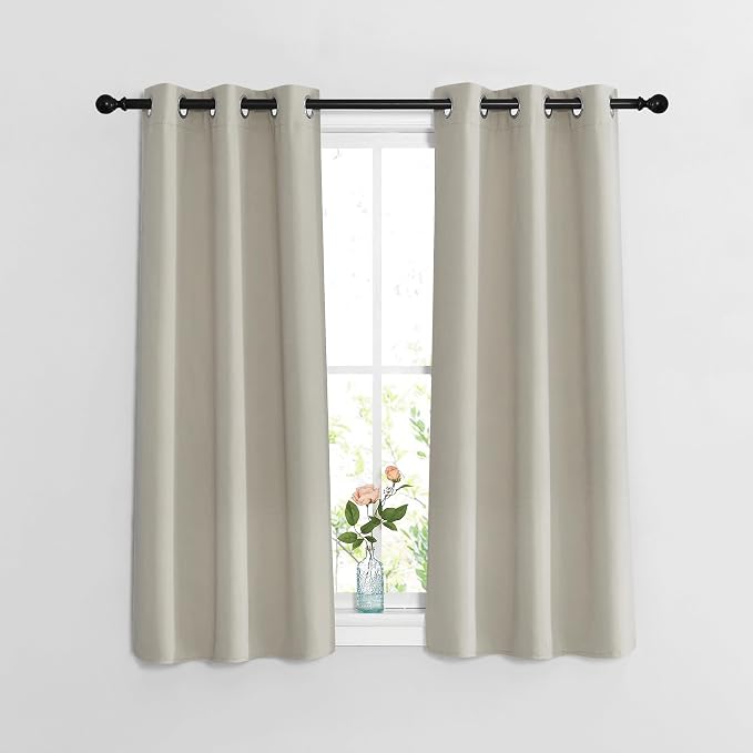 NICETOWN Blackout Bedroom Curtains 48 inches Long by NICETOWN