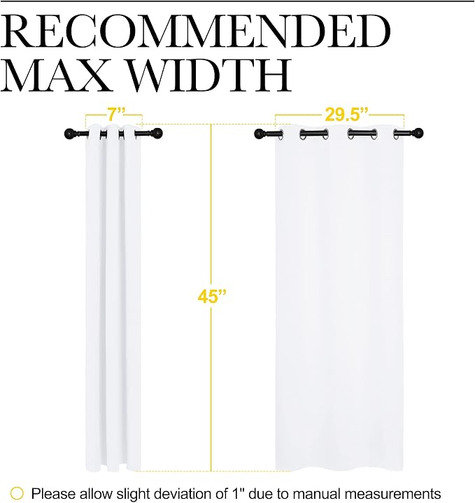 NICETOWN Draperies Curtains Panels, Blocking Out 50% Sunlight Window Treatment - Image 2
