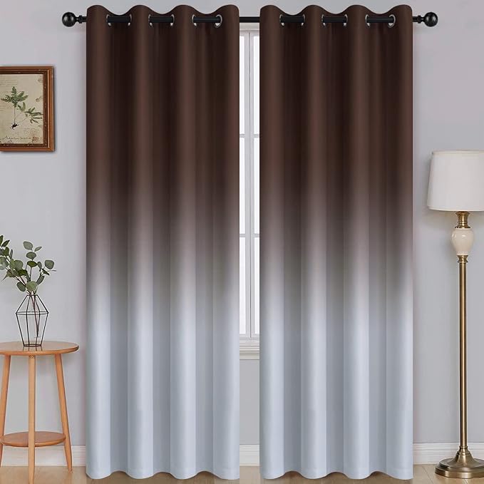 SimpleHome Ombre Room Darkening Curtains by SimpleHome