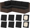 8Pcs Stretch Patio Cushion Covers, Outdoor Couch & Sofa Replacement Slipcovers by VORSHAPE