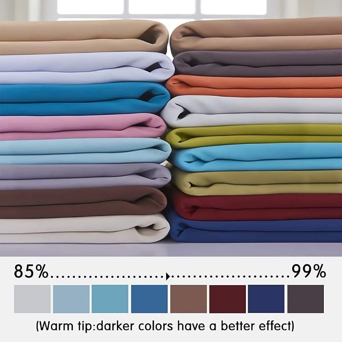 Yakamok Blackout Curtains Room Darkening Thermal Insulated Window Panels - Image 5