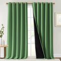 NICETOWN Total Shade Curtains and Draperies, Forest Green, Package of 2 by NICETOWN