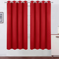LEMOMO Blackout Curtains 66 x 72 Inch Long Bright Red Curtains Set of 2 Panels by Lemomo
