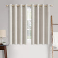 MIULEE Linen Textured Curtains Solid 100% Blackout by MIULEE