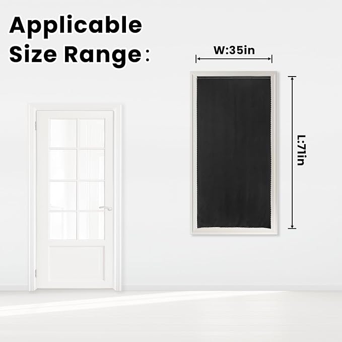 Adhesive Blackout Curtains- Self Stick Shades Window Blinds Curtains No Rod - Image 7