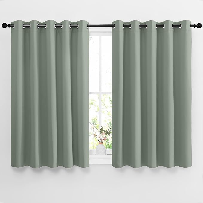 NICETOWN Blackout Greyish Blue Curtains by NICETOWN