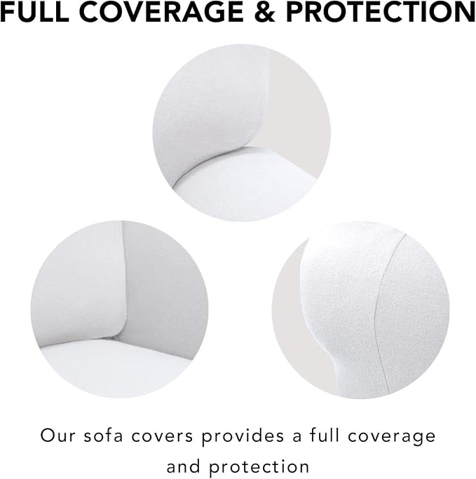 PureFit Super Stretch Sofa Slipcover – Spandex Non Slip Soft Couch Sofa Cover - Image 3