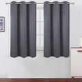 LEMOMO Blackout Curtains 40 x 63 inch/Grey Curtains Set of 2 Panels/Thermal by Lemomo