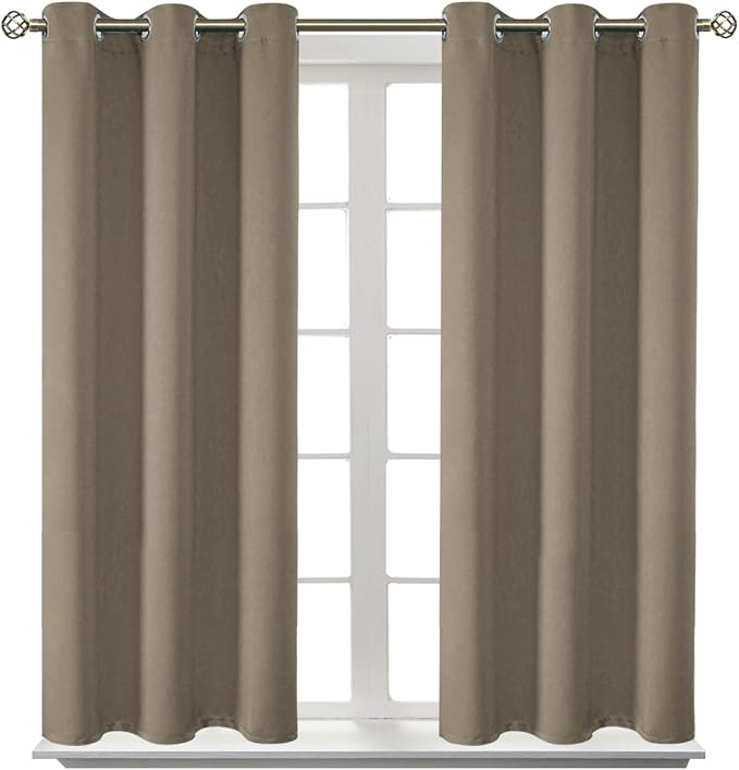 BGment Room Darkening Curtains 45 Inches Long by BGment