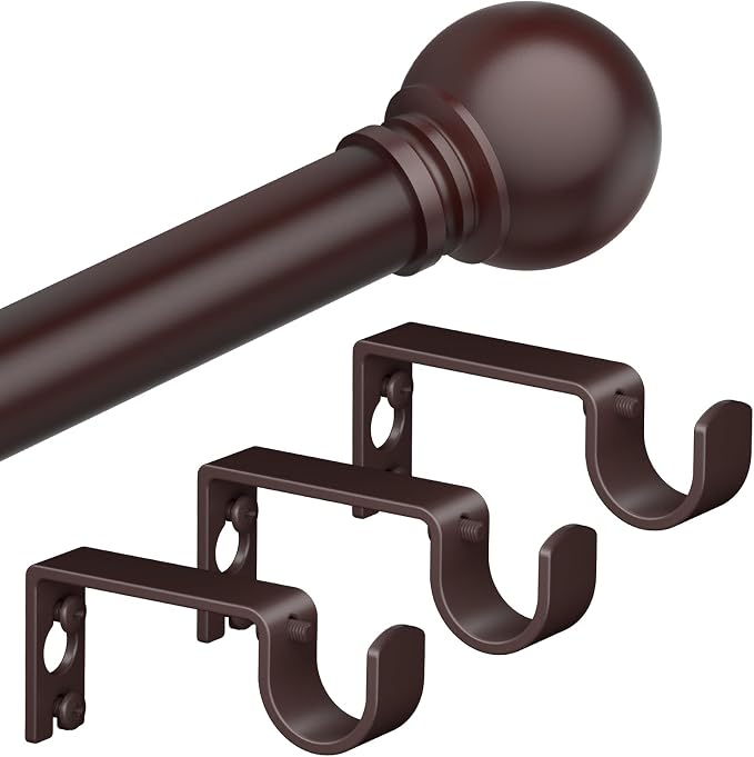 Bronze Curtain Rods for Windows by Authandis