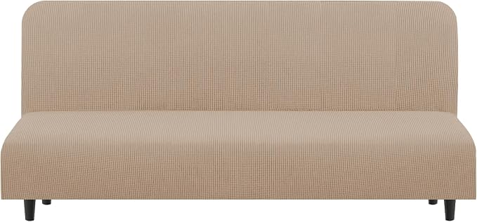 U-NICE HOME Stretch Futon Cover Armless Bed Slipcover by U-NICEHOME