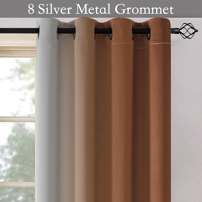 SimpleHome Ombre Room Darkening Curtains - Image 4