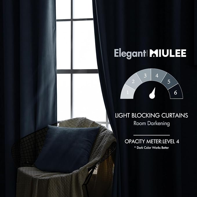 MIULEE Velvet Curtains 96 inches - Image 5