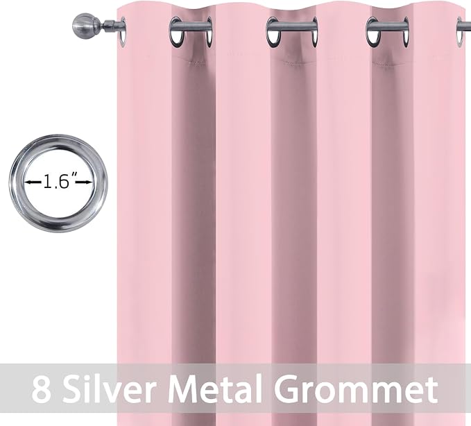 Yakamok Wide Thermal Blackout Patio Door Curtain Panel, Extra Wide Curtains - Image 2