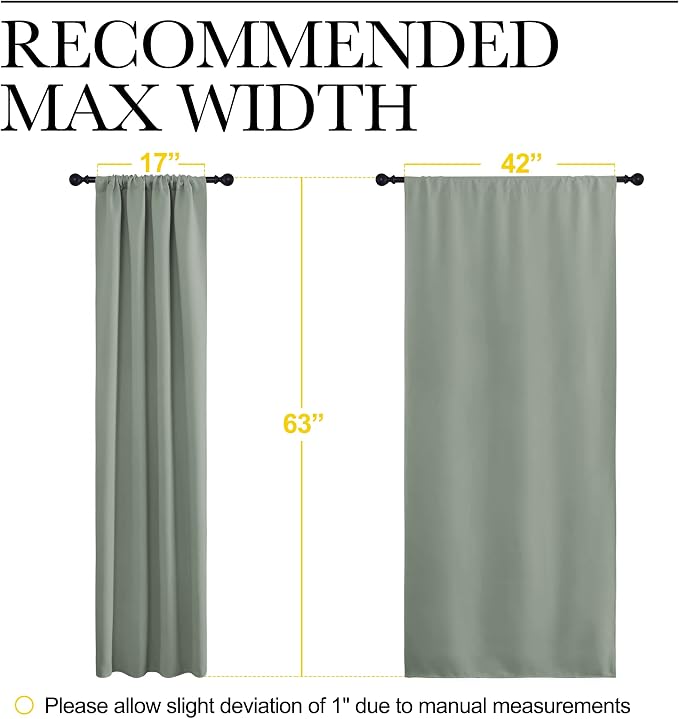 NICETOWN Window Curtains Blackout Drapes - Image 7