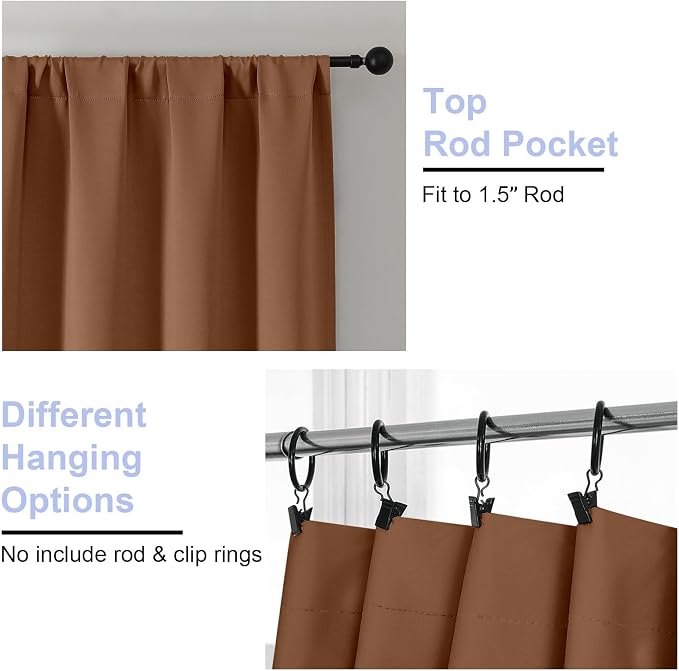 Simplebrand Sun Baked Blackout Curtains - Image 4