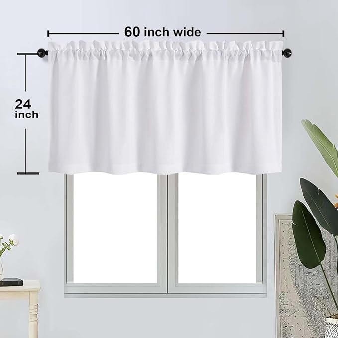 OWENIE Bob 1 PCS White Valances - Image 2