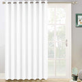 Yakamok Pure White Curtain for Living Room Sliding Glass Door Vertical Blind by Yakamok