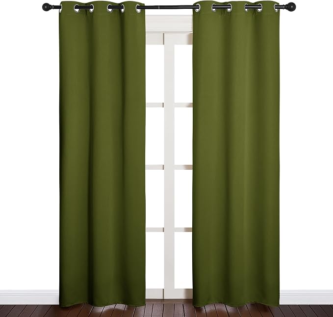 NICETOWN Window Curtain Panels, Christmas Window Decoration Thermal Insulated - Image 2