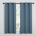 NICETOWN Smoky Blue Blackout Curtains 68 inches Length by NICETOWN