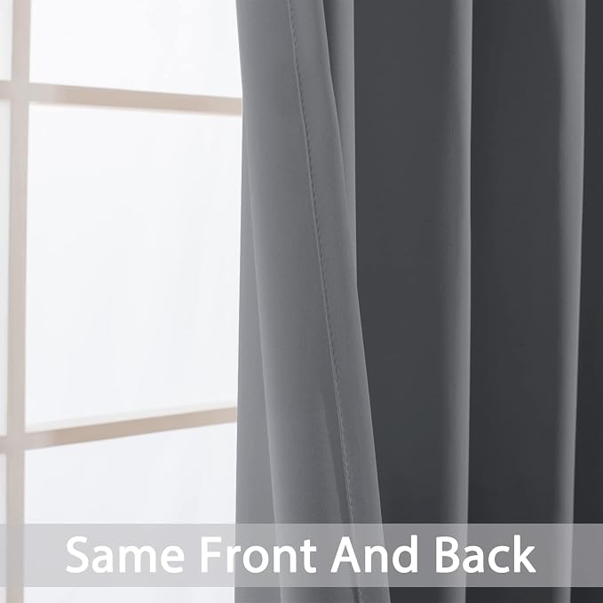 Yakamok Blackout Curtains Room Darkening Thermal Insulated Window Panels - Image 6