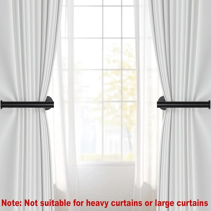 4pcs Curtain Holdbacks, Screw-in Curtain Tiebacks Curtain Tie Backs Curtain - Image 3