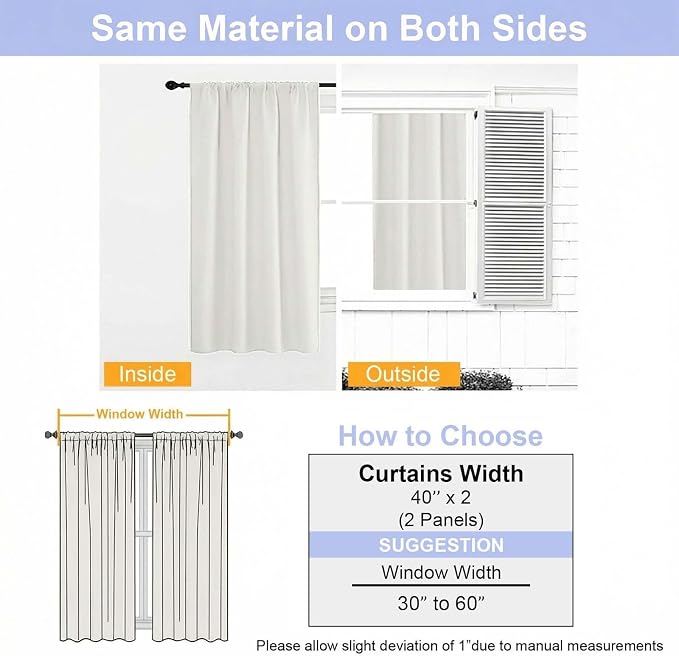 Simplebrand Ava Light Beige Light Filtering Curtains - Image 9