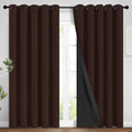 Yakamok 100% Blackout Curtains for Bedroom, 2 Thick Layers Thermal Insulated by Yakamok