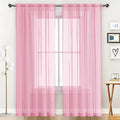 SpaceDresser Sheer Voile Window Treatment Rod Pocket Curtain Panels by SpaceDresser