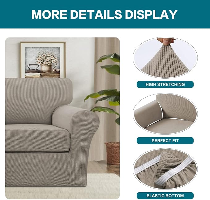 Turquoize 2 Piece Chair Covers Chair Slipcovers - Image 4