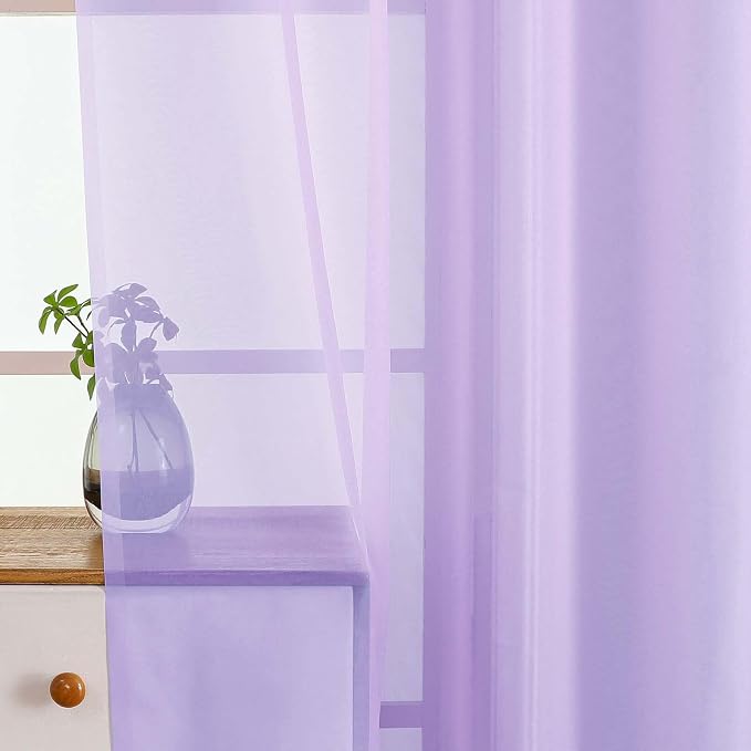 Small Sheer Curtains Tier 24 Inches Length 2 Pieces, Light Filtering Cafe - Image 4