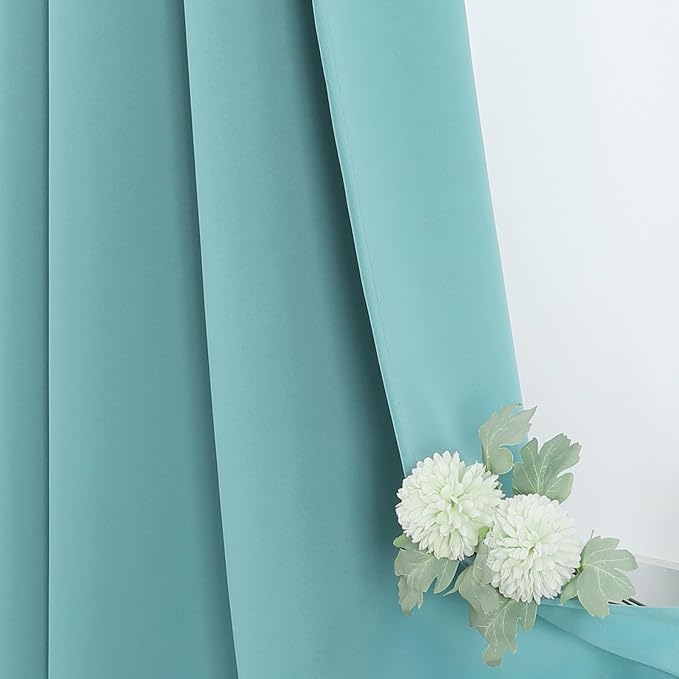 ChrisDowa Blackout Curtains for Bedroom and Living Room 70 Inches Wide | 2 - Image 6