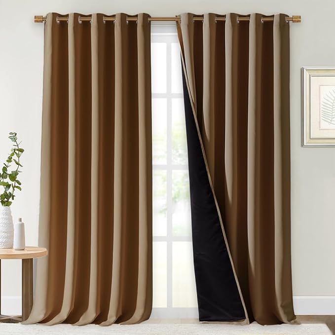 NICETOWN 100% Blackout Blinds, 70 inches x 108 inches, Laundry Room Decor by NICETOWN