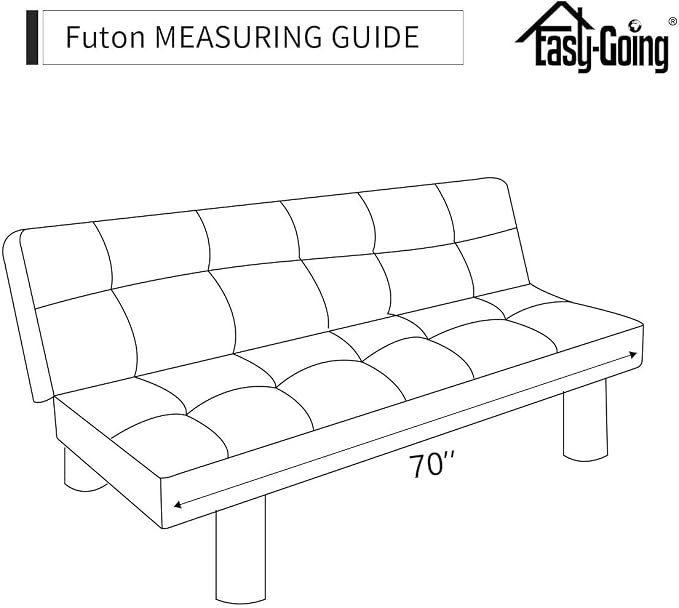 Easy-Going Futon Sofa Slipcover Reversible Sofa Cover Armless Futon Cover - Image 9