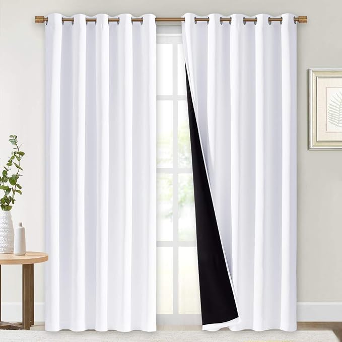 NICETOWN 100% Blackout Window Curtain Panels, Cold and Full Light Blocking by NICETOWN