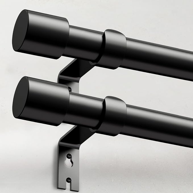 IFELS 2 Pack Heavy Duty Curtain Rods by IFELS