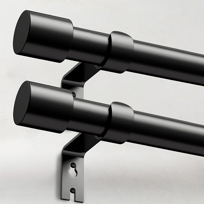 IFELS 2 Pack Heavy Duty Curtain Rods by IFELS