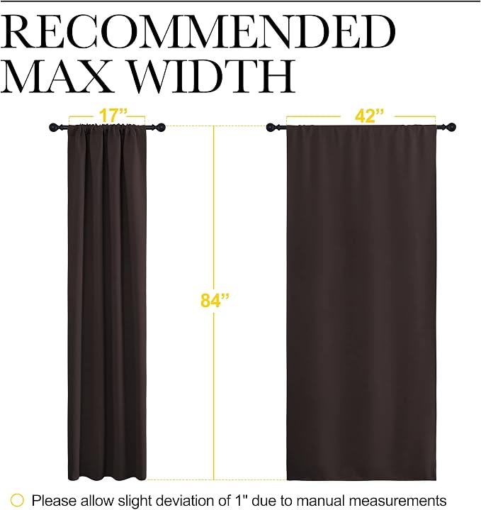 NICETOWN 84 Bedroom Curtains and Drapes - Image 8