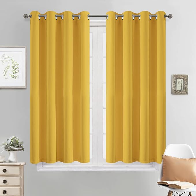 Yakamok 45 Inch Length Blackout Curtains by Yakamok