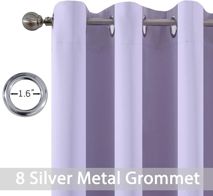 Yakamok Room Darkening Grommet Window Drapes Thermal Insulated Light Blocking - Image 4