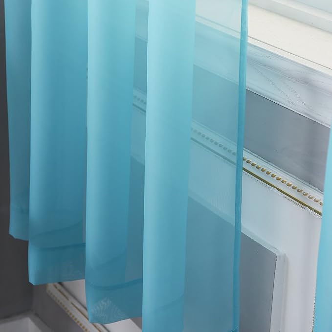 NICETOWN Sheer Curtains for Bedroom Windows 84 inch Length, Grommet Casual - Image 3