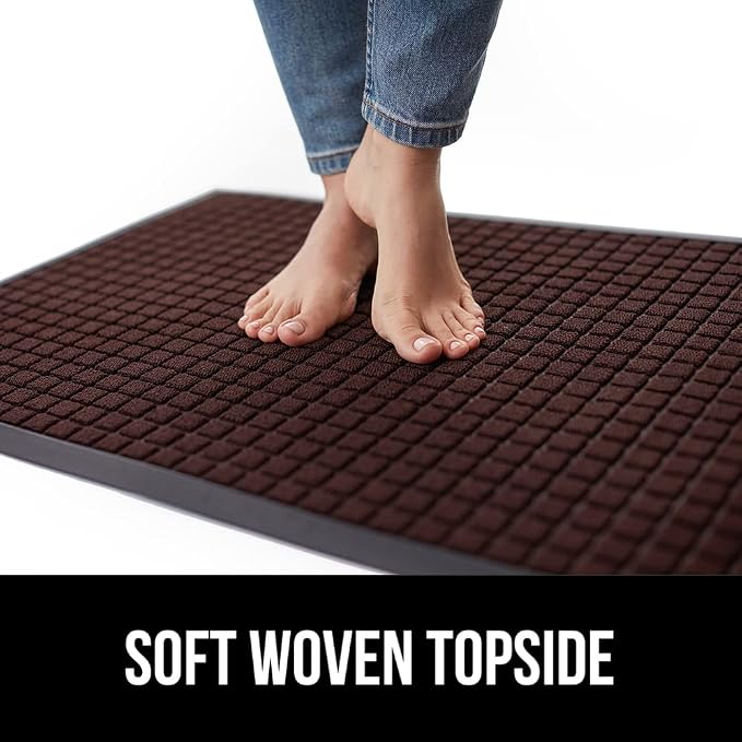 GORILLA GRIP 100% Waterproof All-Season WeatherMAX Doormat 35x23, US Designed - Image 7