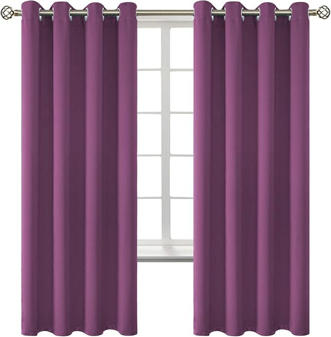 BGment Room Darkening Curtains 72 Inches Long by BGment