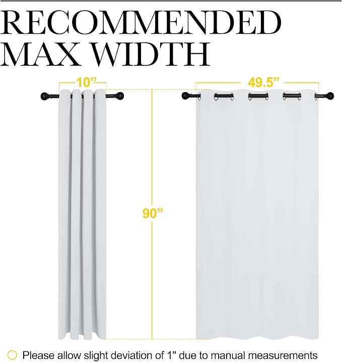 NICETOWN Room Darkening Curtain Panels - Image 7