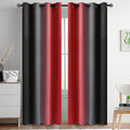 Yakamok Blackout Ombre Red and Black Curtains by Yakamok