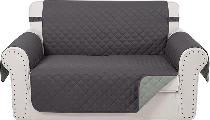 Reversible Loveseat Sofa Covers Couch Cover Furniture Protector by LuxshareHome