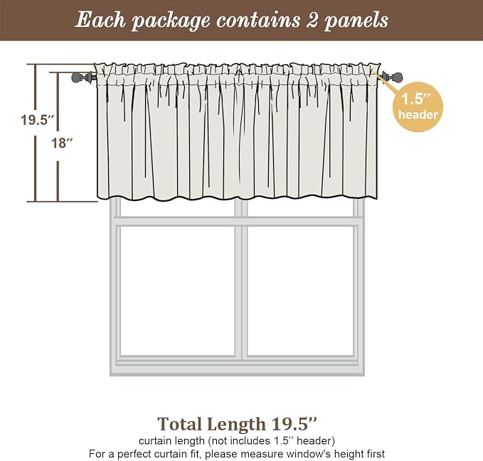 Chyhomenyc Light Grey Sheer Valances - Image 4